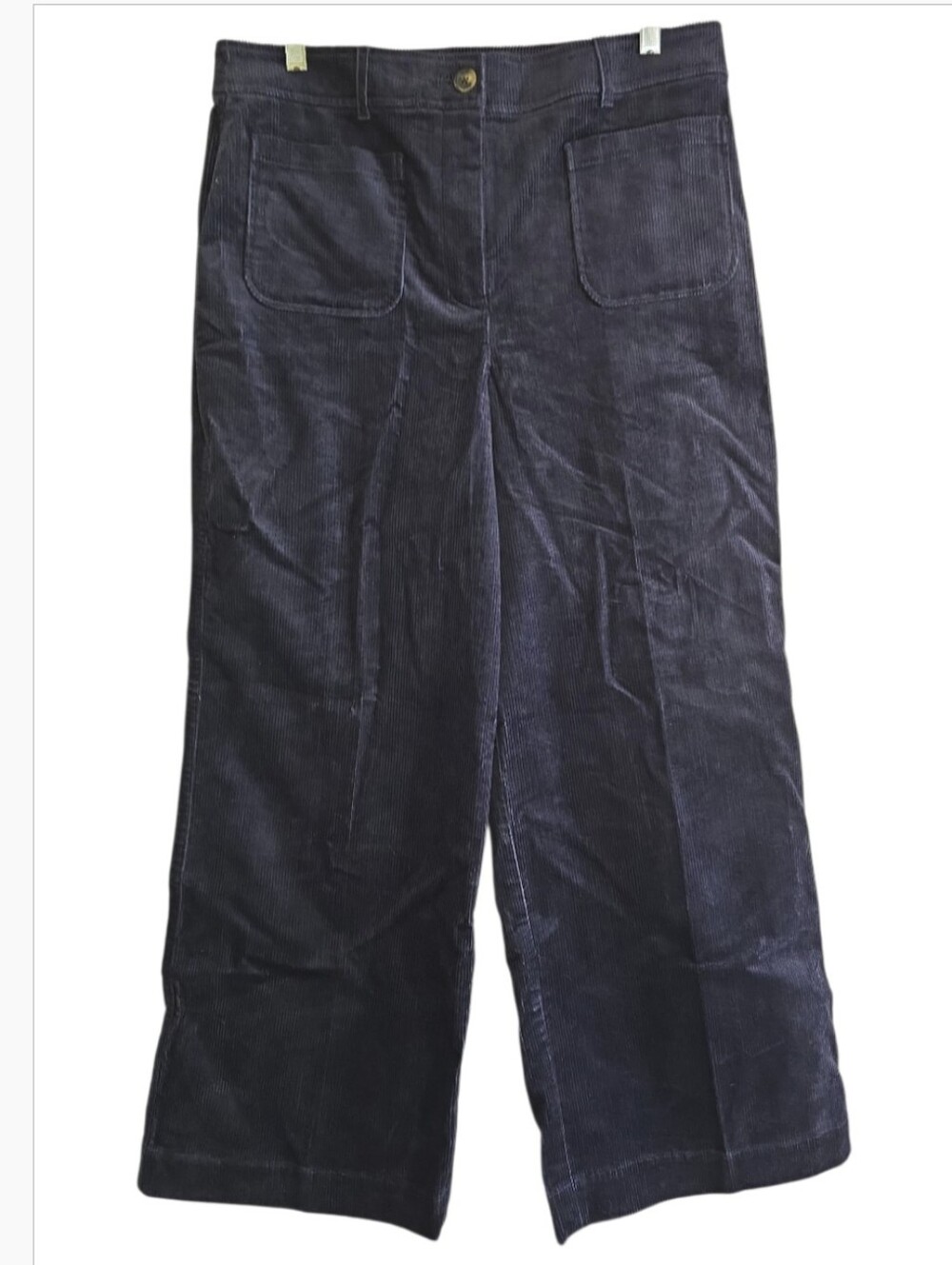 Boden Belgravia Cord Pants In Navy 10P Patch Pockets Chic For Fall Winter - Picture 4 of 8